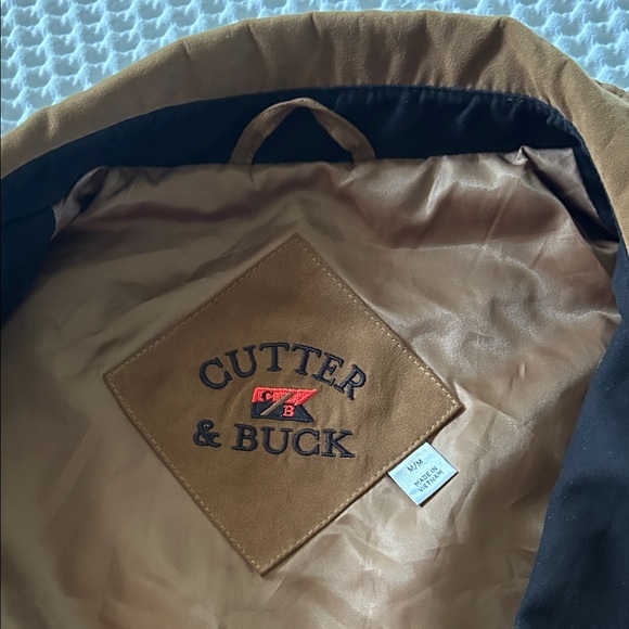 Cutter & Buck Tan Bomber Jacket - Picture 3 of 10